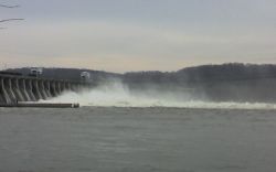 Conowingo Dam, Susquehanna River, 12/26/07