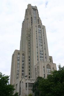University of Pittsburgh, Cathedral of Learning (photo from Univ. of Pittsburgh)