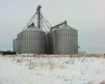 Grain silos in Lawrence County, PA (photo by Kate St. John)