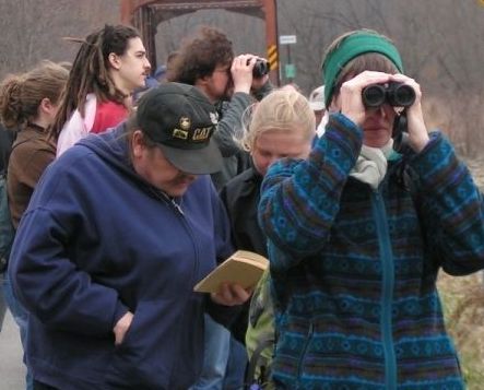 Birders on Pitt Sciences outing 2006 (photo by Z Taylor)