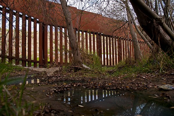 Border Fence at Canon de los Sauces, 2012 (photo by Jill Marie Holslin)