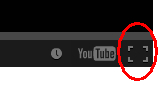 Where to click on YouTube to make it fullscreen.