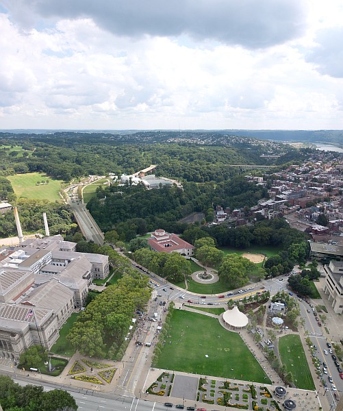 View of Schenley Park from the Cathedral of Learning (photo from Wikimedia Commons)