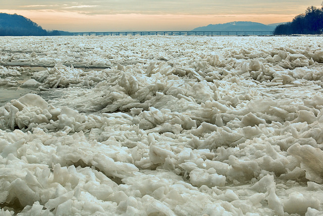 Ice on the Susquehanna at Marietta (photo by John Beatty)