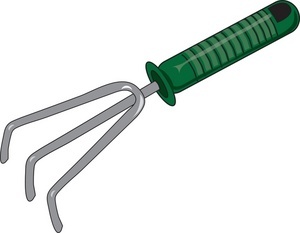 Garden claw tool (illustration from Clipartbest.com)