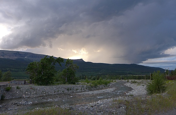 Thunderstorm coming over the mountains, 28 June 2016 (photo by Kate St. John)