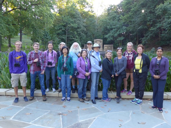 Participants at Schenley Park outing, 25 Sept 2016 (photo by Kate St.John)