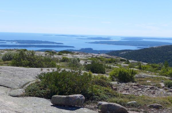 Looking southeast from Cadillac Mountain south trail, September 2014 (photo by Kate St. John)