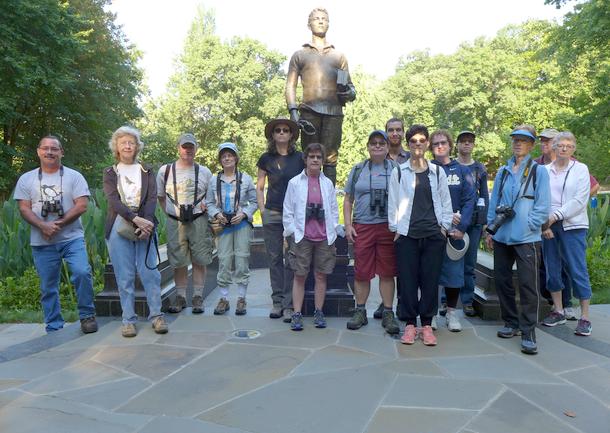Participants in the Schenley Park outing, 30 July 2017 (photo by Kate St.John)