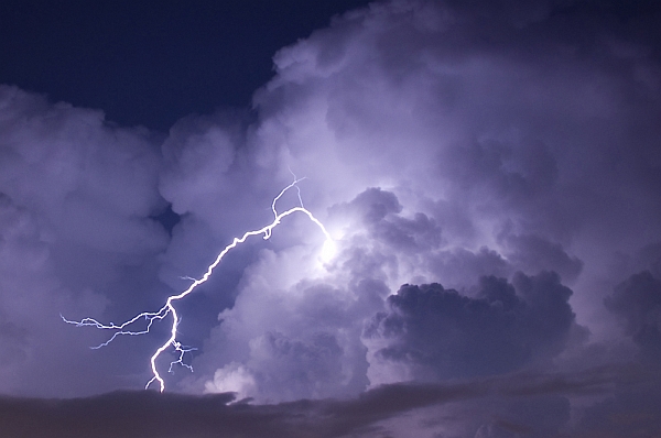 Thunderhead with lightning (photo by jcpjr from Shutterstock)