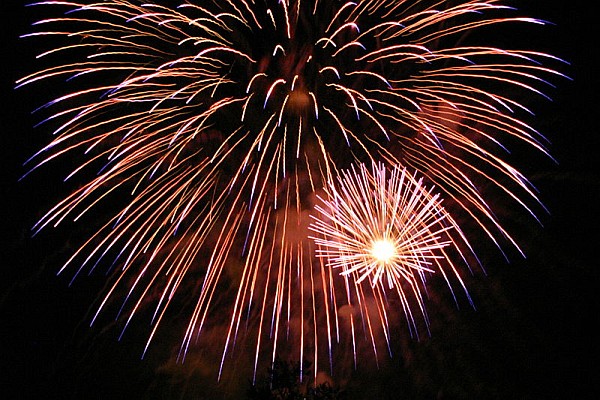 Fourth of July fireworks (photo from Wikimedia Commons)