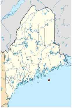 Map showing location of Mount Desert Rock (image from Wikimedia Commons)