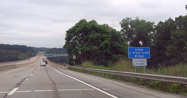U.S. Route 422 bridge over the Allegheny River at Kittanning, PA (photo from Wikimedia Commons)