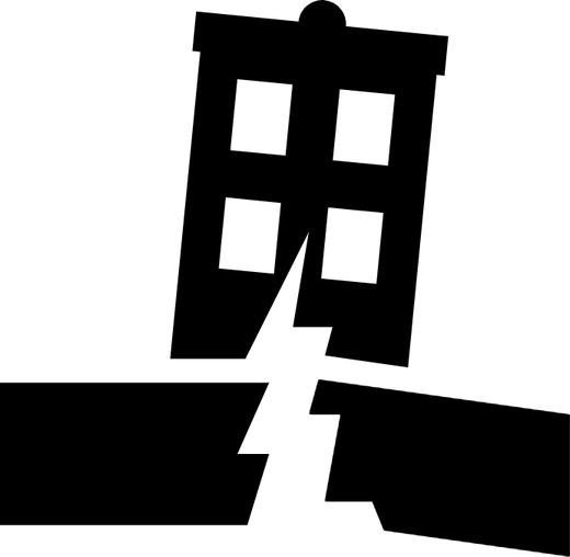 Earthquake symbol (image from Wikimedia Commons)