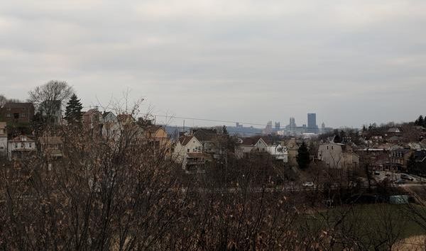 Overcast sky in Pittsburgh, 11 Dec 2017, 8:15am (photo by Kate St. John)